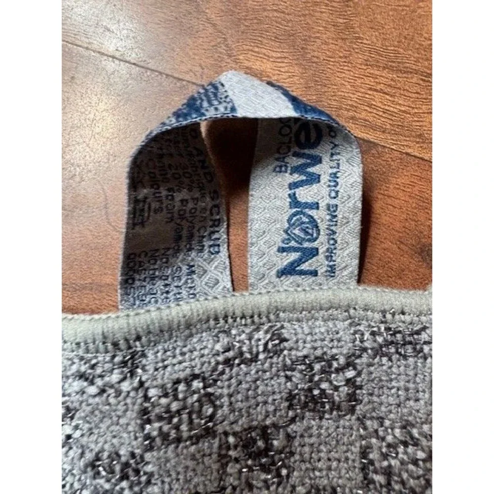 Norwex Enviroscrub Gray‎ Graphite Barely Used microfiber Scrub Cloth